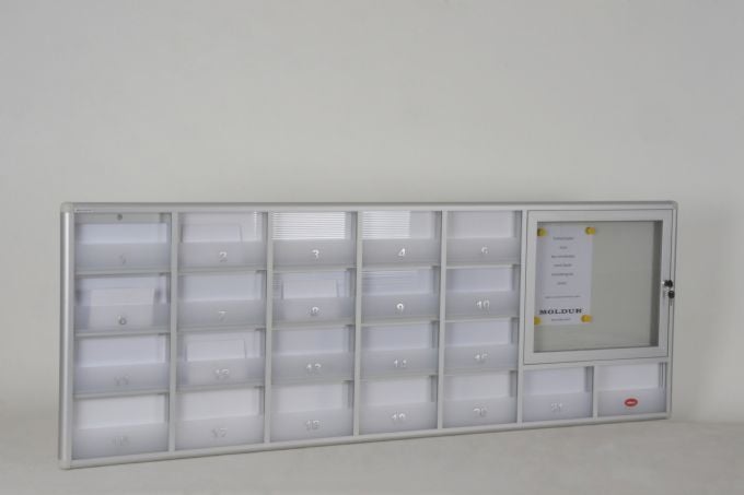Mailbox 21 Apartment Announcement Board Barrier System Lockless