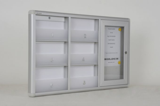 Posta Kutusu 6 Daire Kilitsiz Duyuru Panolu