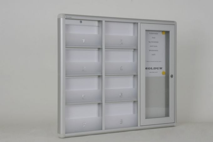 Kilitsiz Posta Kutusu 8 Daire Duyuru Panolu