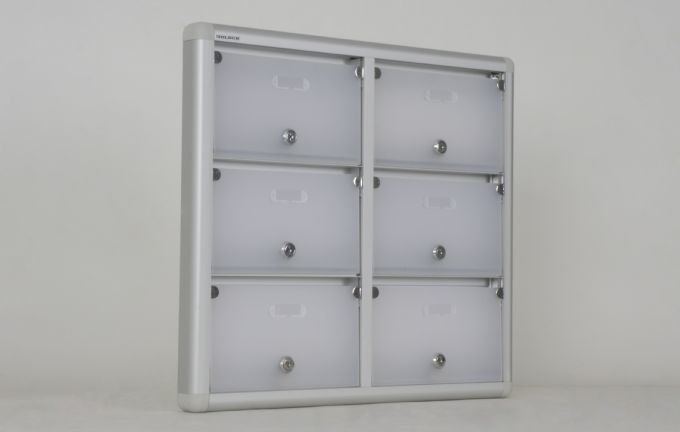 Mailbox with 6 Apartment Nameplate Holders