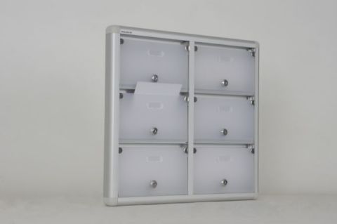 Mailbox with 6 Apartment Nameplate Holders