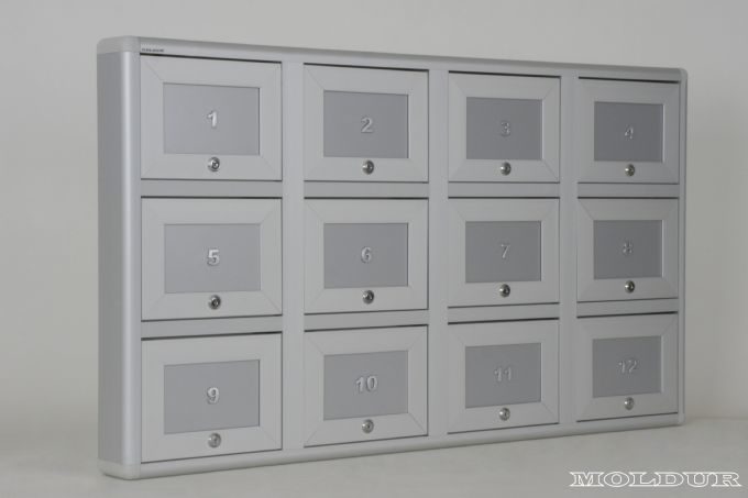Gun Storage Cabinet, 12 Compartments, Lockable