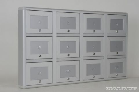 Gun Storage Cabinet, 12 Compartments, Lockable