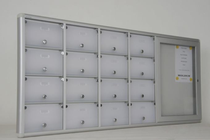 Posta Kutusu 16 Daire 4 A4 Kapasiteli Duyuru Panosu