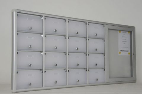 Posta Kutusu 16 Daire 4 A4 Kapasiteli Duyuru Panosu