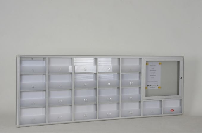 Barrier System Mailbox 22 Apartments Announcement Board