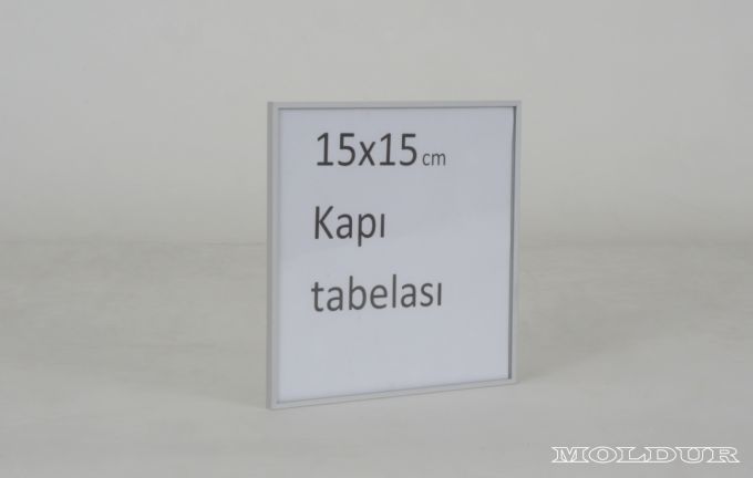 Millimetric Door Nameplate with Sliding Plexiglass Enclosure