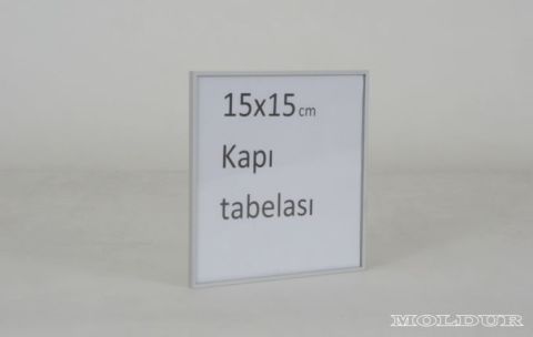 Milimetrik Kapı İsimliği Kayar Pleksi Muhafazalı