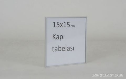 Millimetric Door Nameplate with Sliding Plexiglass Enclosure