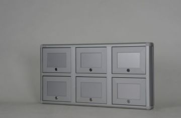 Aluminum Gun Cabinet with 6 Compartments