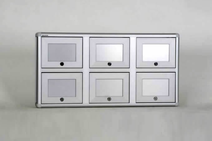 Alüminyum Silah Dolabı 6 Bölme