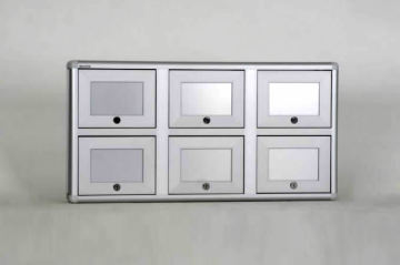 Aluminum Gun Cabinet with 6 Compartments