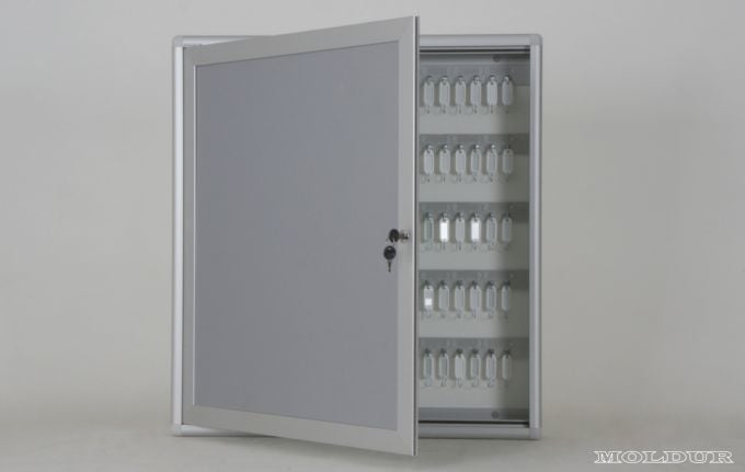 Metal Anahtar Dolabı 100 Kanca Kapasiteli İsimlik Hazneli