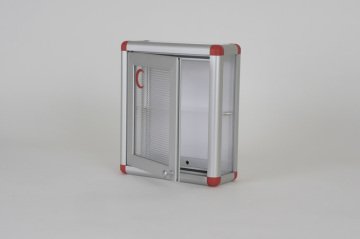 Ecza Dolabı Kırmızı Köşe Ve Kenar