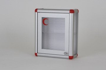 Medicine Cabinet Red Corner and Edge