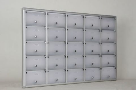 Mailbox with 25 Apartment Nameplate Holders