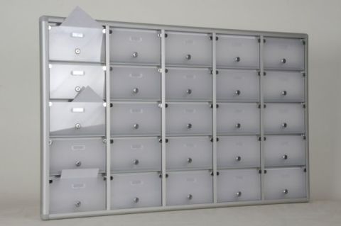 Mailbox with 25 Apartment Nameplate Holders