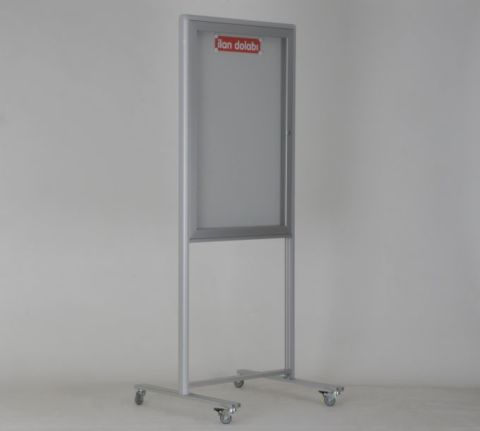 Ayaklı Duyuru Panosu 9 A4 Kapasiteli Tekerlekli