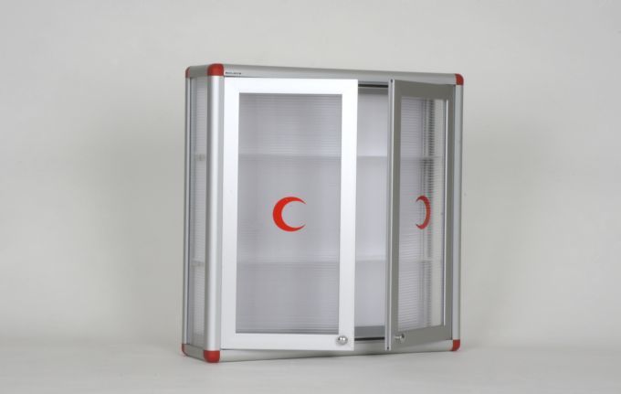 Ecza Dolabı Çift Kapılı Transparan Jumbo