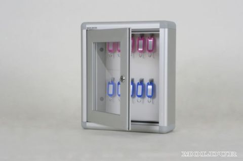Key Cabinet with Capacity for Ten Hooks