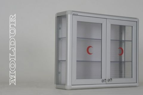 Ecza Dolabı Çift Kapılı Transparan