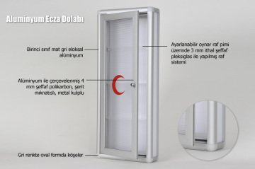 Medicine Cabinet with Tall Transparent Door
