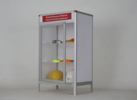 İş Güvenliği Dolabı Ayaklı