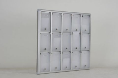 Mailbox with 15 Apartment Nameplates and Compartments