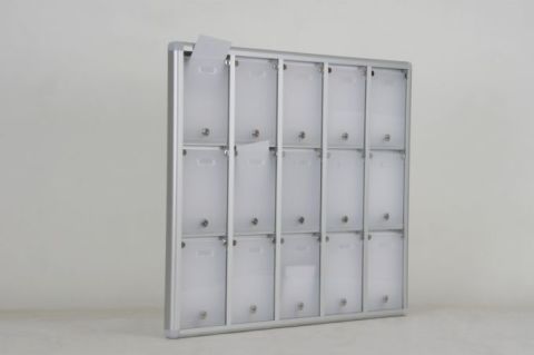 Mailbox with 15 Apartment Nameplates and Compartments
