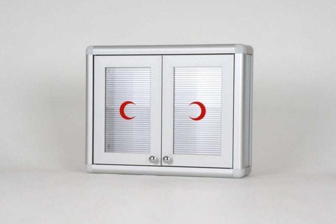 Armoire à pharmacie en aluminium
