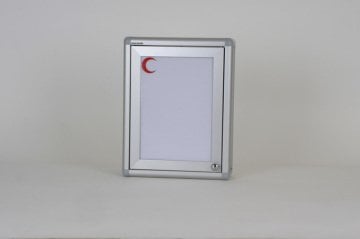 Medicine Cabinet, Single Door, White + Crescent