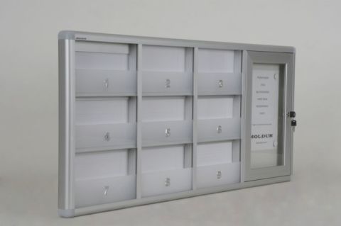 Mailbox for Apartment 9 with Barrier and Notice Board