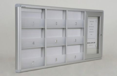 Mailbox for Apartment 9 with Barrier and Notice Board
