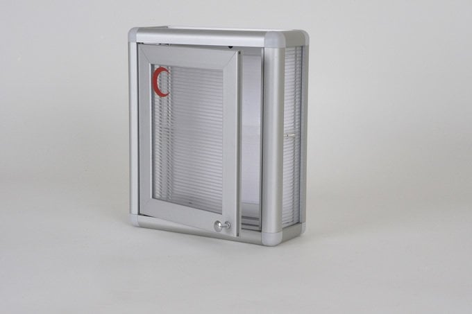 Medicine Cabinet, Matte Grey, Oval Corners