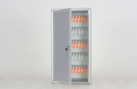 Metal Key Cabinet with 50 Hanger Capacity