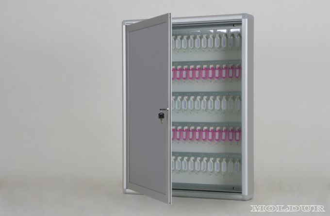 Key Cabinet with 80 Hook Capacity and Nameplate
