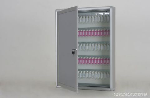 Key Cabinet with 80 Hook Capacity and Nameplate