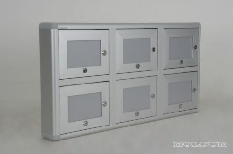 Gun Locker with 6 Compartments and Dual Security Levels