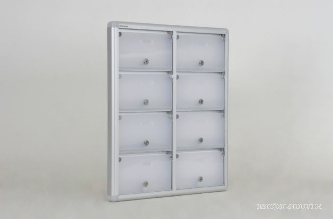 Mailbox with 8 Apartment Nameplate Holders