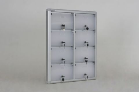 Mailbox with 8 Apartment Nameplate Holders