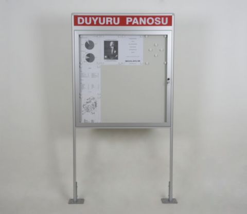 Ayaklı Duyuru Panosu 12 A4 Kapasiteli