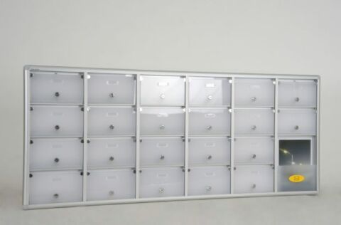 Mailbox with Apartment Nameplate and A4 Envelope Compartment