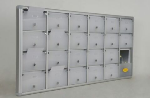 Mailbox with Apartment Nameplate and A4 Envelope Compartment
