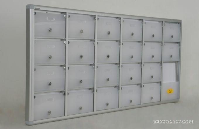 Mailbox with Apartment Nameplate and A4 Envelope Compartment