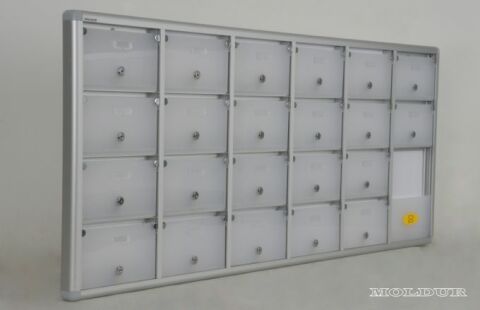 Mailbox with Apartment Nameplate and A4 Envelope Compartment