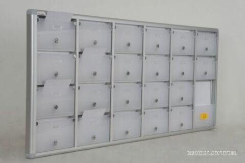 Mailbox with Apartment Nameplate and A4 Envelope Compartment