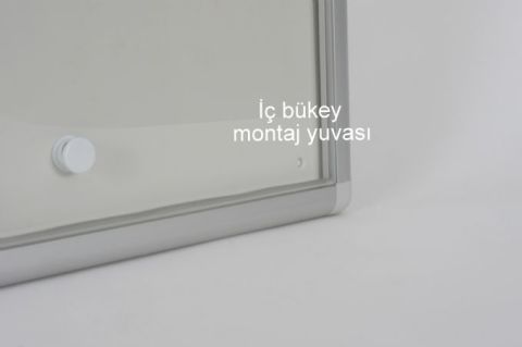 Apartment Building Notice Board, 3 A4 Capacity, Magnetic