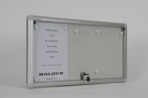 Apartment Building Notice Board, 3 A4 Capacity, Magnetic