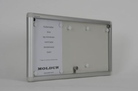 Apartment Building Notice Board, 3 A4 Capacity, Magnetic