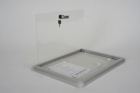 Notice Board, 2 A4 Capacity, Lockable